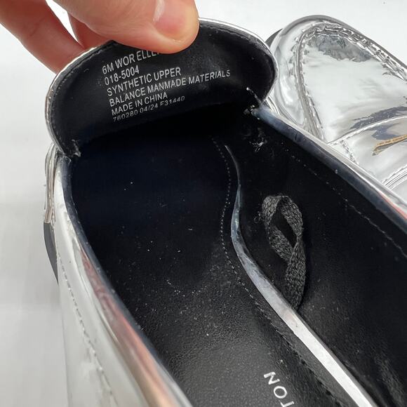 Worthington Ellen Womens Round Closed Toe Loafers Silver Size 6M - Picture 10 of 13